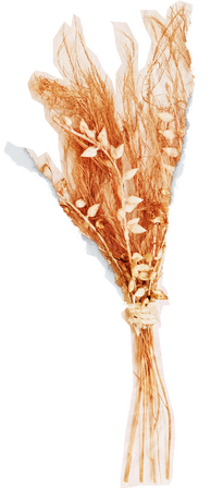 Vintage Feminine Romantic Wheat Cutout